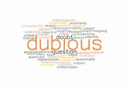 Image result for dubious