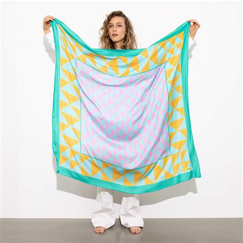 Scarf triangles - mint/rosé - VIVI MARI