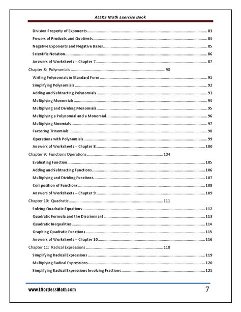 Image result for Aleks Math Reference Sheet PDF