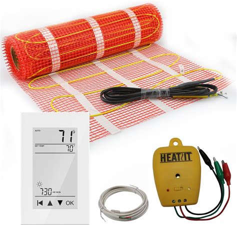 100 sqft HEATIT Warmmat Electric Radiant Self-Adhesive Floor Heat ...