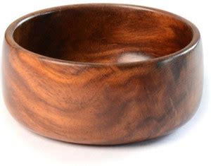 StyleMyWay Wooden Serving Bowl Handcrafted Sheesham Wood (4inches ...