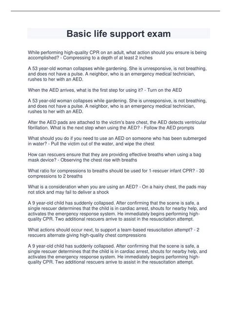 Basic Life Support Assessment 的图像结果