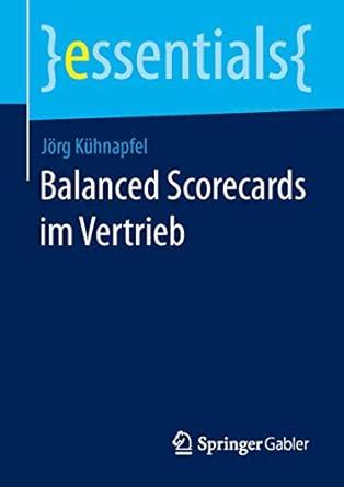 Buy Balanced Scorecards Im Vertrieb (Essentials) Book Online at Low ...