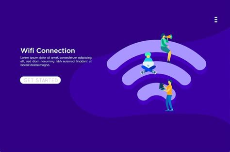 Illustration plat WiFi | Vecteur Premium