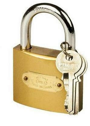 Kaijing Brass Padlock with 3 Keys Suitable for Home and Office Security ...