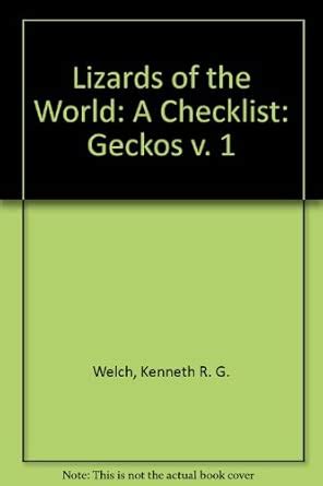 Buy Geckos (v. 1) (Lizards of the World: A Checklist) Book Online at ...
