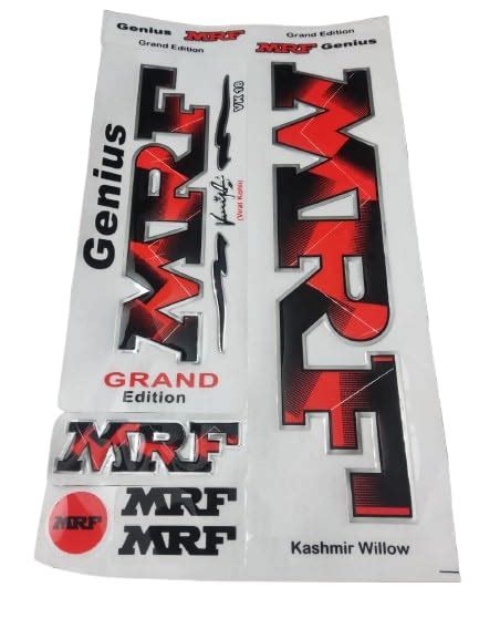 Sportsworld SS VA 900" 3D EmbossedLlaminated Cricket Bat Sticker, Self ...