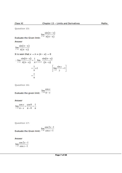 NCERT Class 11 Maths Chapter 13 Exercise 13.1 Solutions - eSaral