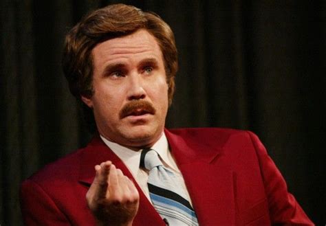 Our Favorite Famous Mustaches | Anchorman, Ron burgundy, Will ferrell