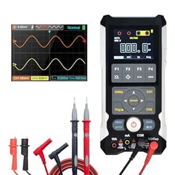 3 in 1 Oscilloscope Multimeter Signal Generator, Dual Channel 80MHz ...