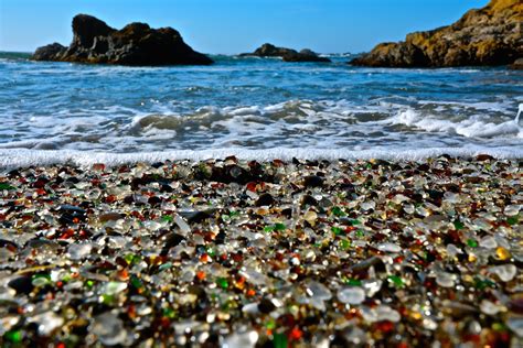 Glass Beach, The Beach that was Created by A Pile of Garbage Glass For ...