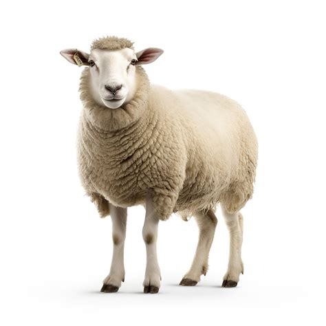 Premium PSD | Sheep isolated on white background