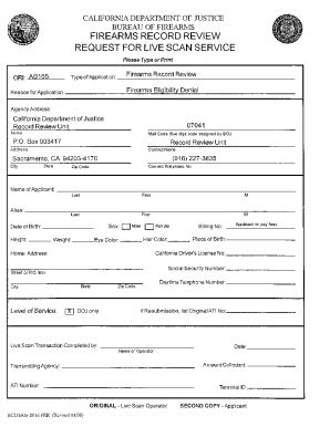 Fillable Online Scan Firearms Form - Fill Online, Printable, Fillable ...