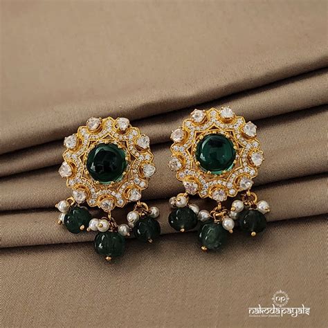 Green Moissanite Studs (Ge4575) – Nakoda Payals