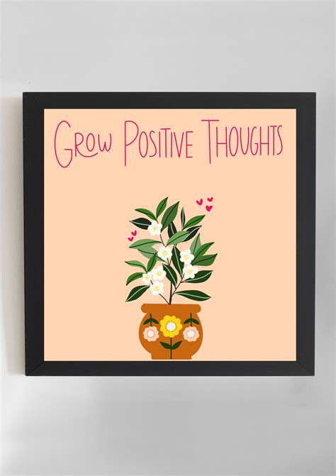 Positive Thoughts Wall Art – Label Kuhoo