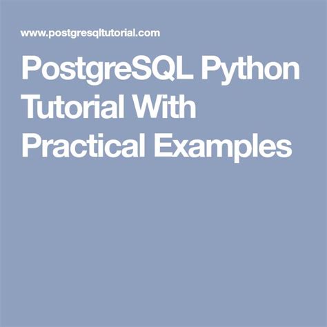 Image result for How to Run Python Script Using PostgreSQL