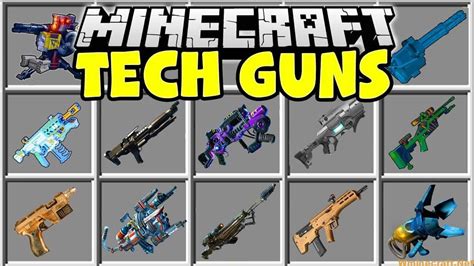 Minecraft Tech Guns Mod 的图像结果