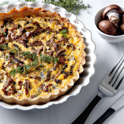 Moosewood Swiss Cheese and Mushroom Quiche – Recipe Wise