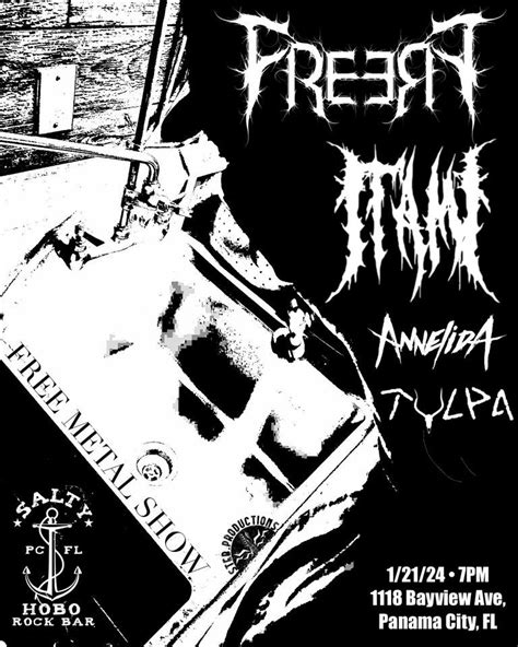 FREE METAL SHOW | Itami, FreerF, Annelida, Tulpa @Salty Hobo, The Salty ...