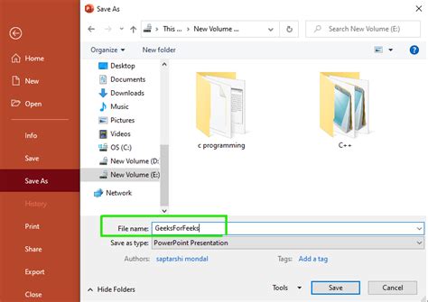 Image result for How to Save a PowerPoint to Files