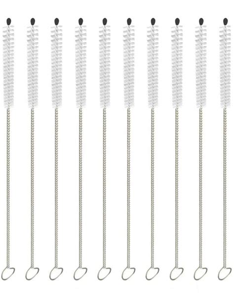 10 Pcs Cleaning Rod Accessory Stainless Pipes Cleaners Tool Brush Kits ...