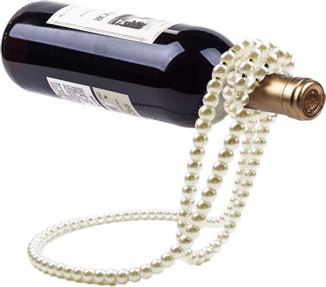 Amazon.com: DAHUANG Floating Wine Holder, Pearl Wine Bottle Holder ...