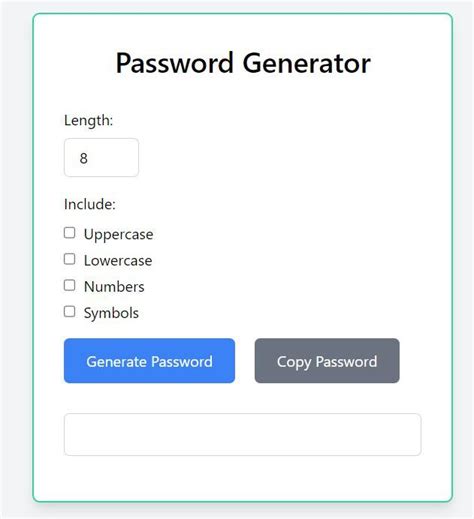 Image result for Password HTML Card