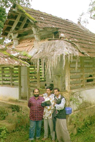 A Halligattu sacred grove shrine (Pictured left-right P Lamrood, BS ...