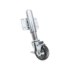 Swivel Caster Wheels, Gate Caster Wheel with Spring Loaded,5 Inch Heavy ...