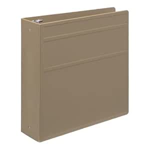 Carstens 3- Inch Heavy Duty 3-Ring Binder - Side Opening, Sand : Amazon ...