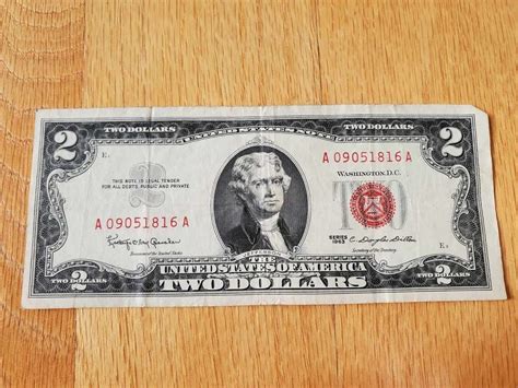 1963 $2 Dollar Bill Value: are bills with a red seal worth money? in ...