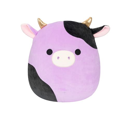 SQK - Large Plush 14" Squishmallows Alexie - Purple And Black Cow ...