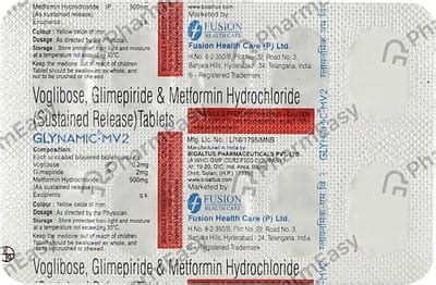 Glynamic Mv 2mg Strip Of 10 Tablets: Uses, Side Effects, Price & Dosage ...