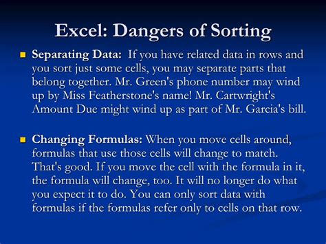 Image result for Excel Sorting Problems