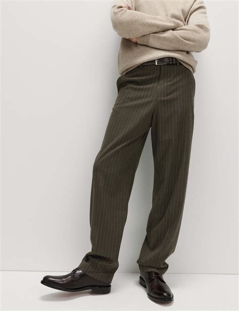 Men’s Relaxed-Fit Trousers at M&S
