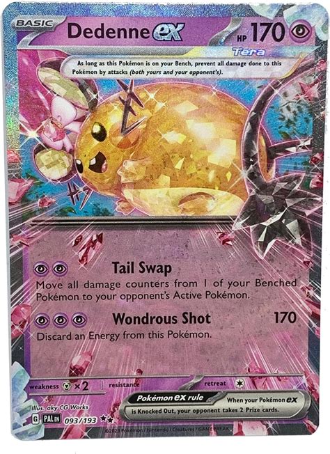 Dedenne ex Pokemon Card - Paldea Evolved Double Rare India | Ubuy