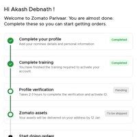 Zomato — Profile verification pending problem there are showing ...