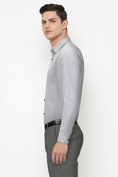 Buy Men Grey Full Sleeves Casual Shirt Online - 691149 | Peter England