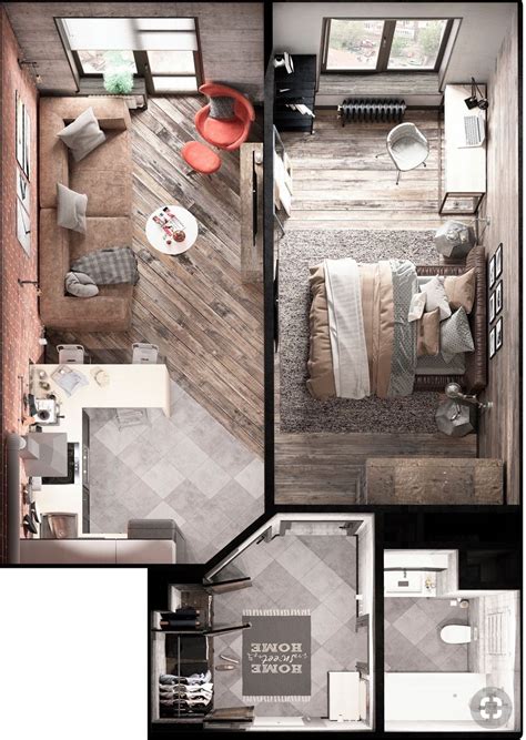 Pin by Yadira YOPO Salinas on Tiny | Studio apartment floor plans ...