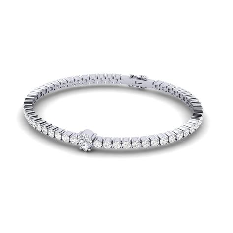Order SYLVIE Bracelet Viridis in Pear cut 0.65 Carat 14ct White Gold ...