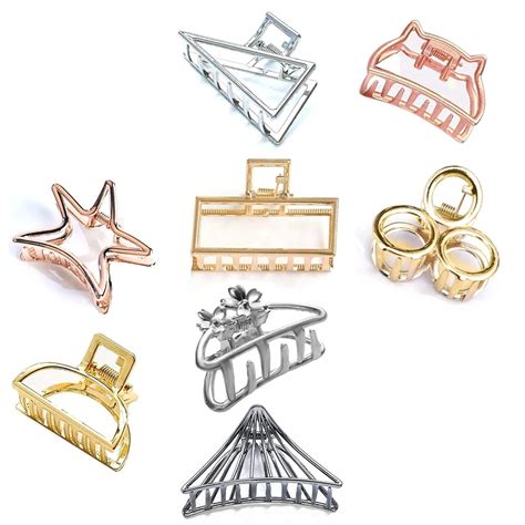 Fashion Alley Metal Hair Clips for Women Stylish Latest - Pack of 8 ...
