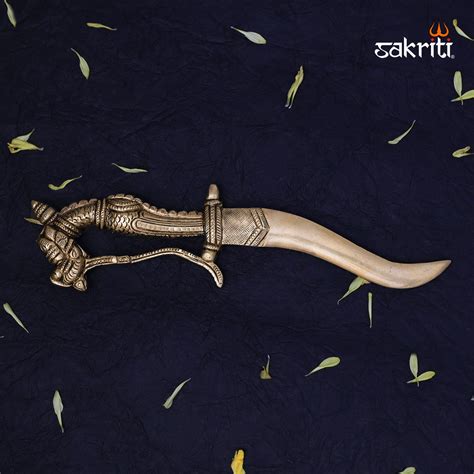 Brass Traditional Katar – 9 Inch Indian Decorative Dagger – Sacred Needs