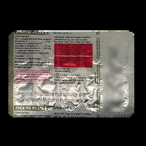 ZIGLIM PLUS 2MG TABLET 10'S Price, Uses, Side Effects & Substitutes ...
