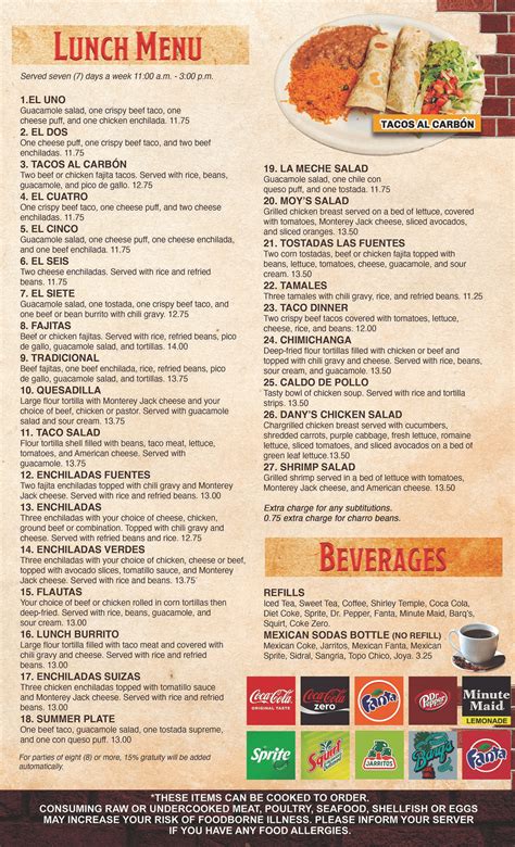 Las Fuentes – Mexican Restaurant & Bar Fine Mexican Cuisine