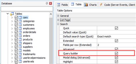 Image result for Query Builder View Mode UI