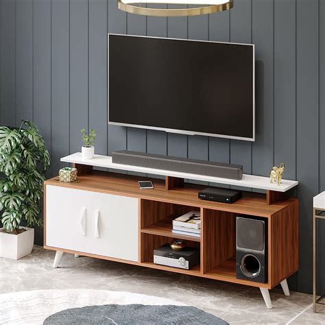 BLUEWUD Skiddo Engineered Wood TV Entertainment Unit Set Top Box Stand ...