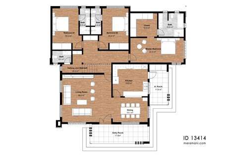 Best 3 Bedroom Floor Plan Three Bedroom Floor Plan Stock Illustrations