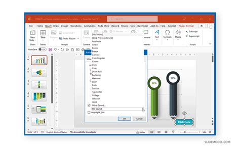 Image result for Link Action Button to a Sound File PowerPoint
