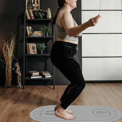 Mat Thick Noise Reducing Exercise Floor Pad For Indoor Workouts ...