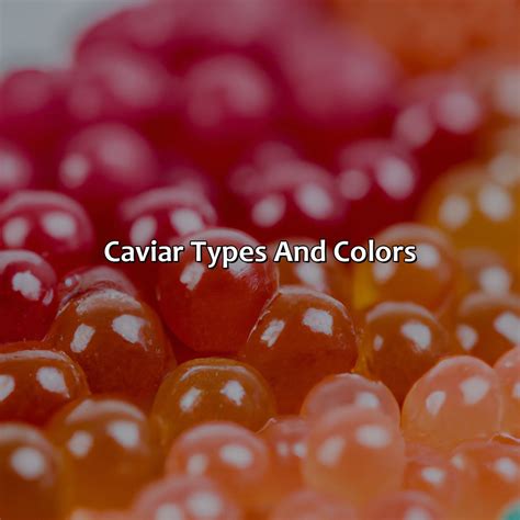 What Color Is Caviar - colorscombo.com